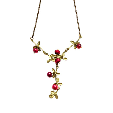 Cranberry Drop Necklace
