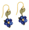 Blue Violet Dangle Earrings