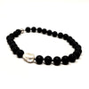 Matte Black Onyx with Keisha Pearl Necklace