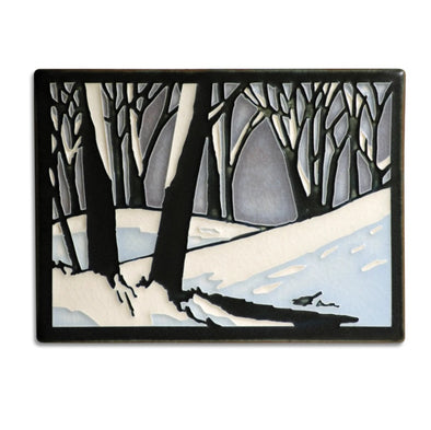 Snowscape Motawi Tile