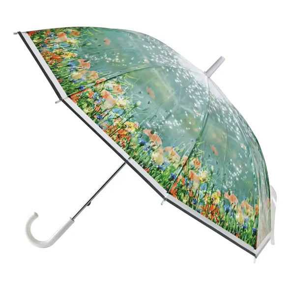 Flower Garden Transparent Umbrella