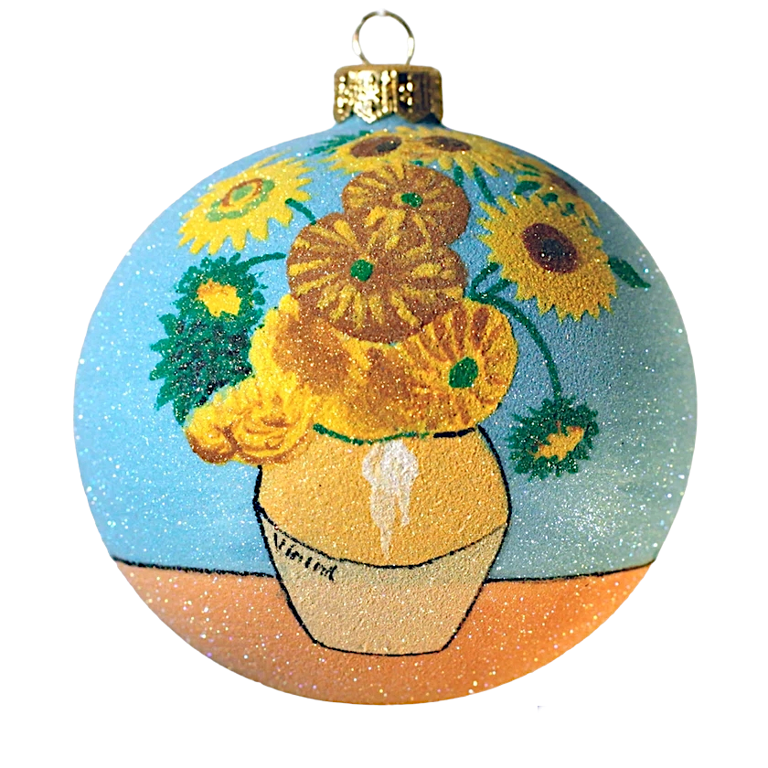 Thomas Glenn Holidays Van Gogh Sunflowers Ornament